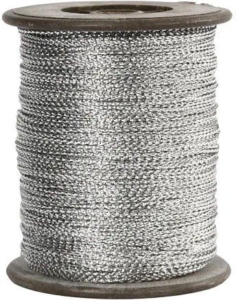 Tråd, silver, tjocklek 0,5 mm, 100 m/ 1 rl.